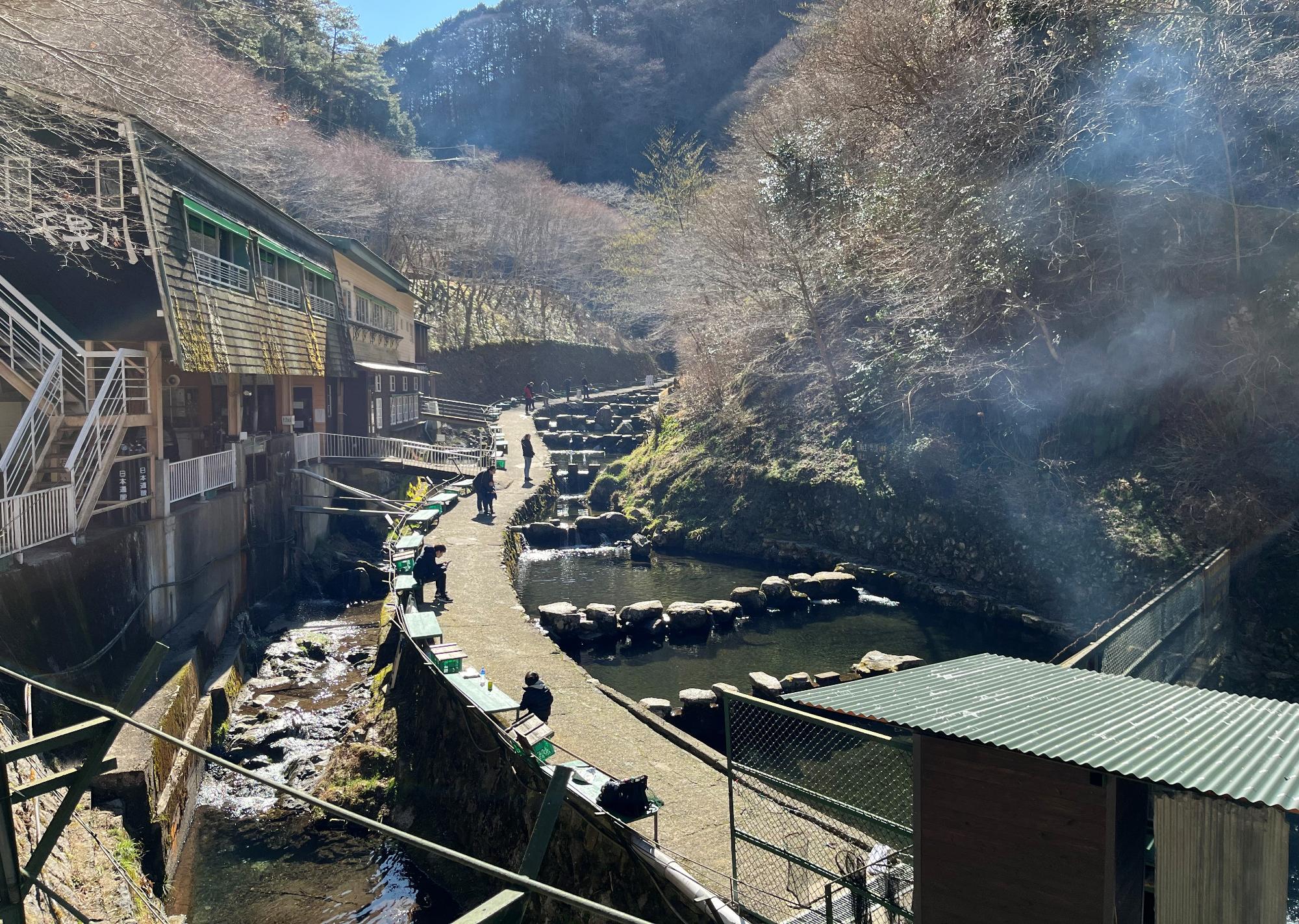 千早川マス釣り場画像