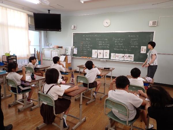 食育のようす（小学3年生「朝ごはん」）