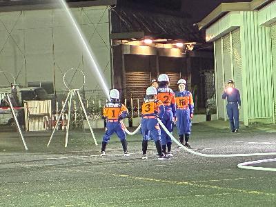 送水訓練中
