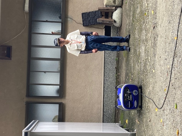 大型発電機の操作を説明します