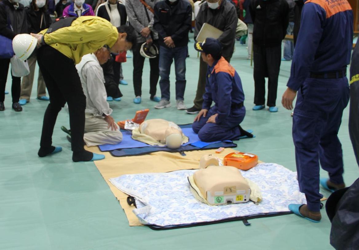 大阪南消防組合による救急救命講習